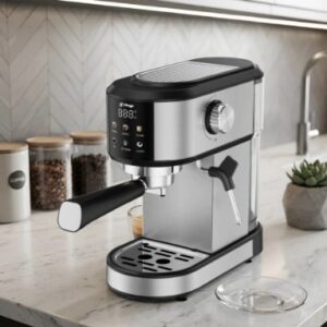 CAFETERA ESPRESSO WAGGS CAFE19 PLATEADA